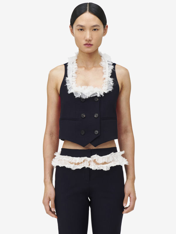 ALEXANDER MCQUEEN - Double-breasted Waistcoat - Item 832938QJADK4100
